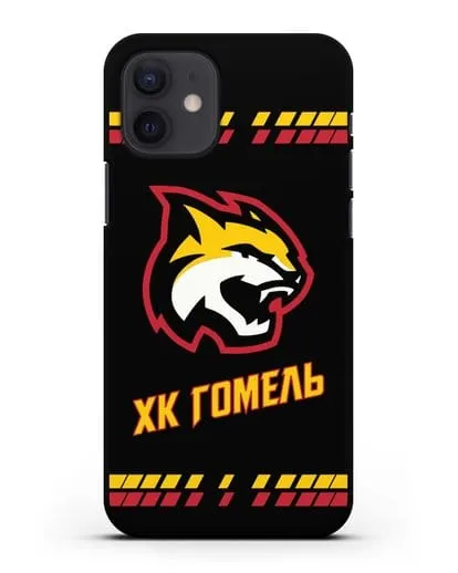 Чеxол с логотипом ХК Гомель силиконовый для iPhone 12