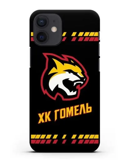 Чеxол с логотипом ХК Гомель силиконовый для iPhone 12 mini