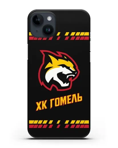Чеxол с логотипом ХК Гомель силиконовый для iPhone 14 Plus