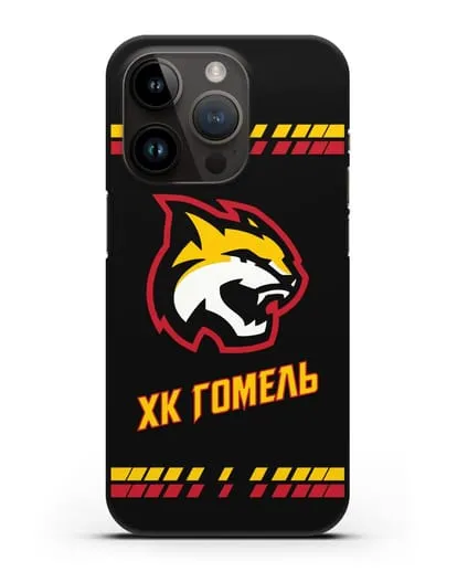 Чеxол с логотипом ХК Гомель силиконовый для iPhone 14 Pro