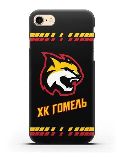Чеxол с логотипом ХК Гомель силиконовый для iPhone 8