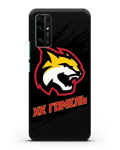 Чехол ХК Гомель с изображением рыси силиконовый для Honor 30