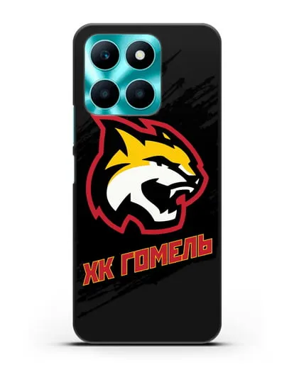 Чехол ХК Гомель с изображением рыси силиконовый для Honor X6a