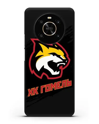 Чехол ХК Гомель с изображением рыси силиконовый для Honor X9