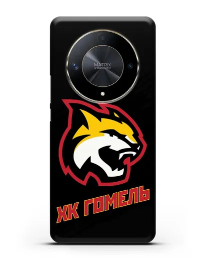 Чехол ХК Гомель с изображением рыси силиконовый для Honor X9b