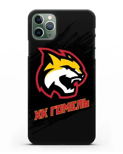 Чехол ХК Гомель с изображением рыси силиконовый для iPhone 11 Pro Max