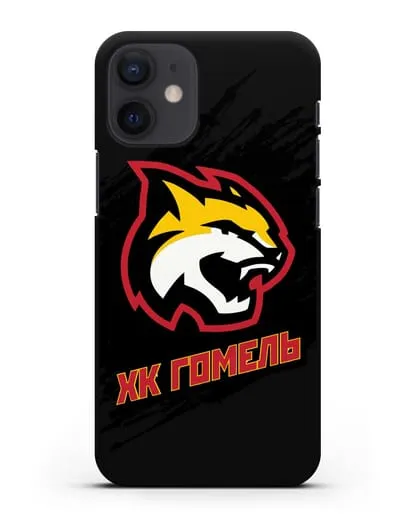 Чехол ХК Гомель с изображением рыси силиконовый для iPhone 12 mini