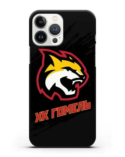 Чехол ХК Гомель с изображением рыси силиконовый для iPhone 13 Pro Max