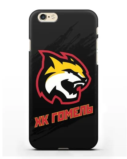 Чехол ХК Гомель с изображением рыси силиконовый для iPhone 6s