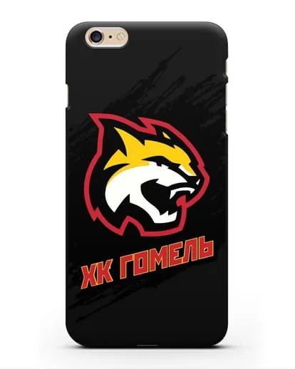 Чехол ХК Гомель с изображением рыси силиконовый для iPhone 6 Plus