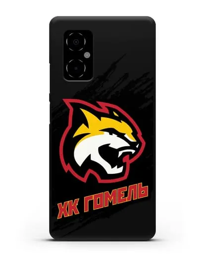 Чехол ХК Гомель с изображением рыси силиконовый для Xiaomi Poco M4 5G