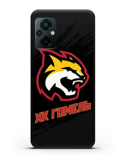 Чехол ХК Гомель с изображением рыси силиконовый для Xiaomi Poco M5