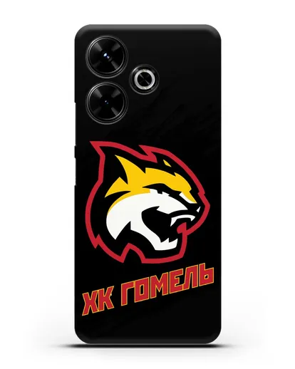Чехол ХК Гомель с изображением рыси силиконовый для Xiaomi Poco M6