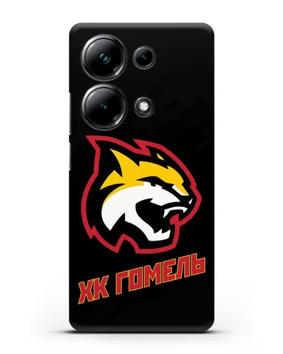 Чехол ХК Гомель с изображением рыси силиконовый для Xiaomi Poco M6 Pro
