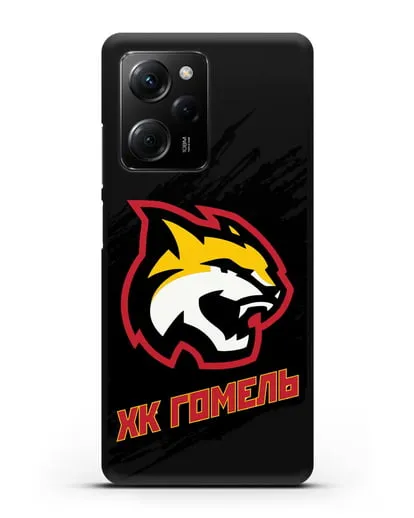 Чехол ХК Гомель с изображением рыси силиконовый для Xiaomi Poco X5 Pro