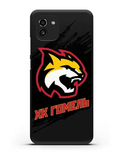 Чехол ХК Гомель с изображением рыси силиконовый для Samsung Galaxy A03 [SM-A035]