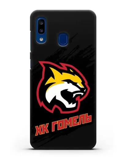 Чехол ХК Гомель с изображением рыси силиконовый для Samsung Galaxy A20 [SM-A205FN]