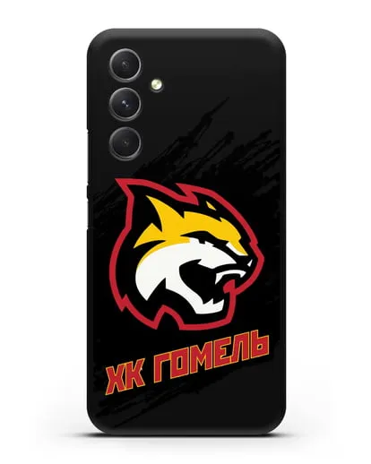 Чехол ХК Гомель с изображением рыси силиконовый для Samsung Galaxy A54 [SM-A536]