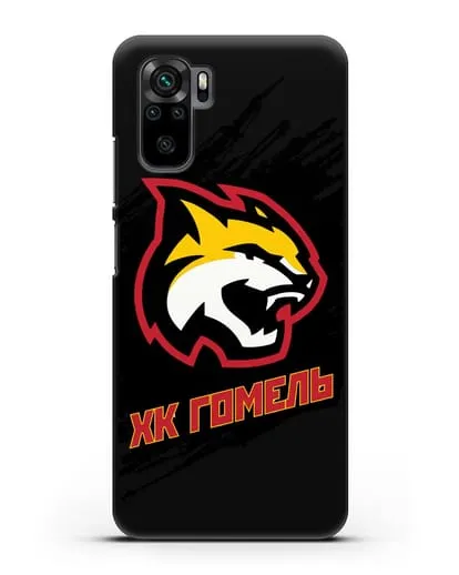 Чехол ХК Гомель с изображением рыси силиконовый для Xiaomi Redmi Note 10