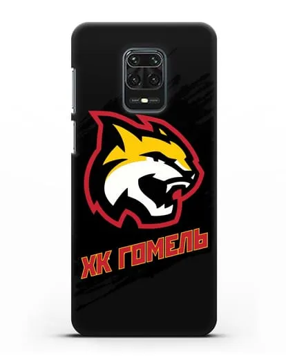 Чехол ХК Гомель с изображением рыси силиконовый для Xiaomi Redmi Note 9S