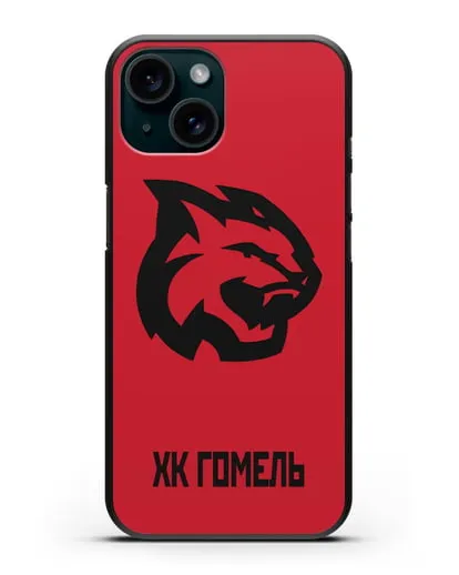 Чехол с эмблемой ХК Гомель силиконовый для iPhone 15