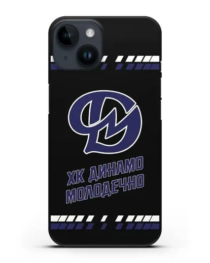 Чеxол с логотипом ХК Динамо-Молодечно силиконовый для iPhone 14