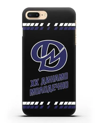 Чеxол с логотипом ХК Динамо-Молодечно силиконовый для iPhone 8 Plus