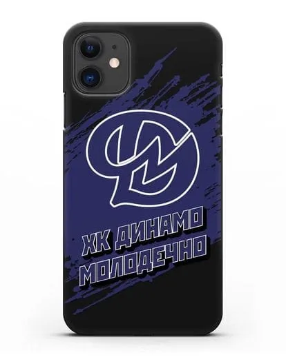 Чехол с надписью ХК Динамо-Молодечно силиконовый для iPhone 11