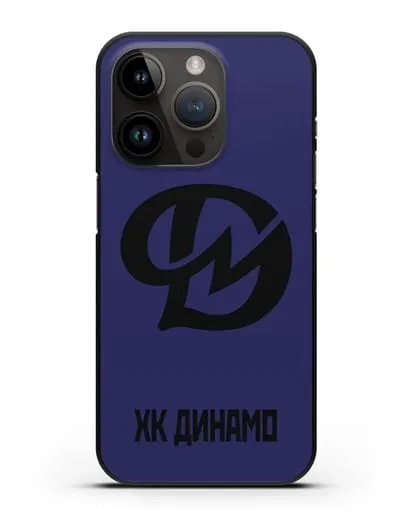 Чехол с эмблемой ХК Динамо-Молодечно силиконовый для iPhone 14 Pro