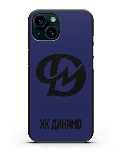 Чехол с эмблемой ХК Динамо-Молодечно силиконовый для iPhone 15