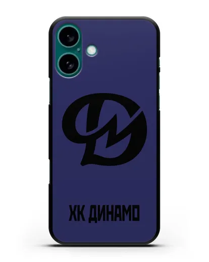 Чехол с эмблемой ХК Динамо-Молодечно силиконовый для iPhone 16 Plus