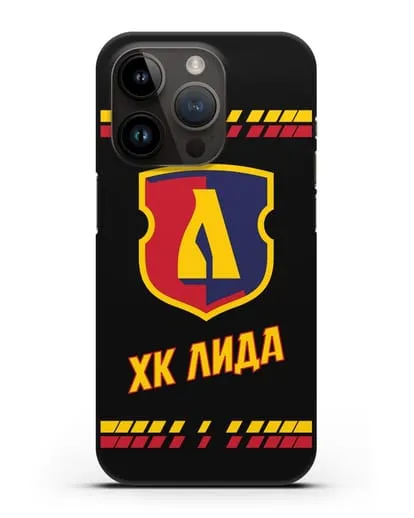 Чеxол с логотипом ХК Лида силиконовый для iPhone 14 Pro