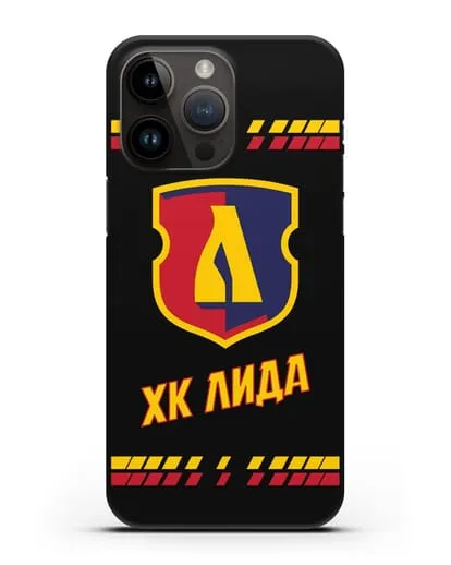 Чеxол с логотипом ХК Лида силиконовый для iPhone 14 Pro Max