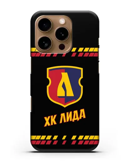 Чеxол с логотипом ХК Лида силиконовый для iPhone 16 Pro