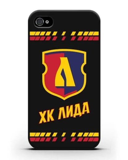 Чеxол с логотипом ХК Лида силиконовый для iPhone 4/4s