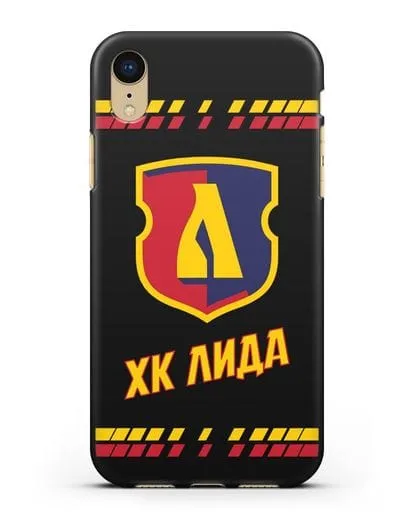 Чеxол с логотипом ХК Лида силиконовый для iPhone XR