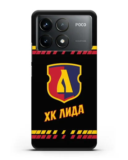 Чеxол с логотипом ХК Лида силиконовый для Xiaomi Poco F6 Pro