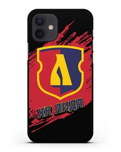 Чехол с надписью ХК Лида силиконовый для iPhone 12