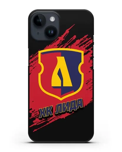Чехол с надписью ХК Лида силиконовый для iPhone 14