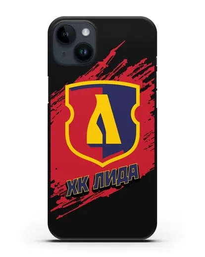 Чехол с надписью ХК Лида силиконовый для iPhone 14 Plus