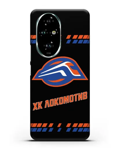 Чеxол с логотипом ХК Локомотив-Орша силиконовый для Honor 200 Pro