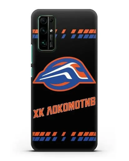 Чеxол с логотипом ХК Локомотив-Орша силиконовый для Honor 30