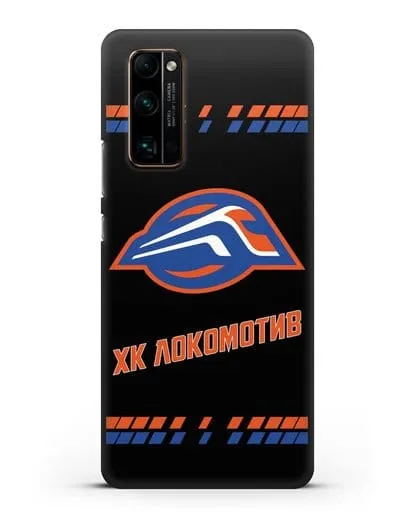 Чеxол с логотипом ХК Локомотив-Орша силиконовый для Honor 30 Pro Plus