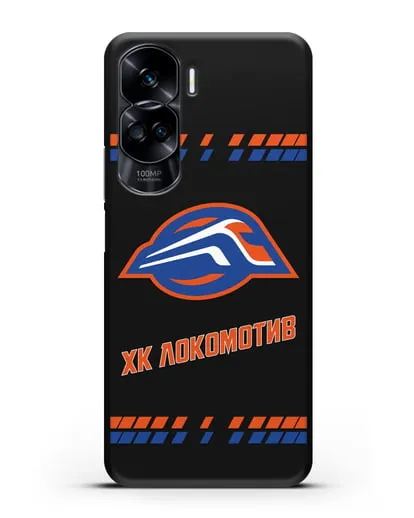 Чеxол с логотипом ХК Локомотив-Орша силиконовый для Honor 90 Lite