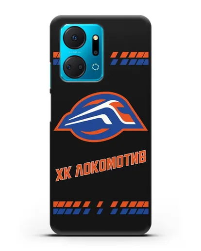 Чеxол с логотипом ХК Локомотив-Орша силиконовый для Honor X7a Plus