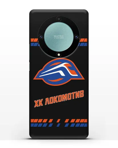 Чеxол с логотипом ХК Локомотив-Орша силиконовый для Honor X9a