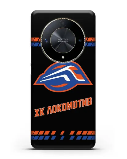 Чеxол с логотипом ХК Локомотив-Орша силиконовый для Honor X9b