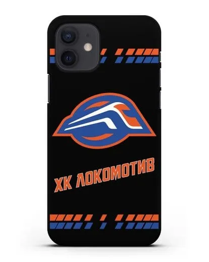Чеxол с логотипом ХК Локомотив-Орша силиконовый для iPhone 12