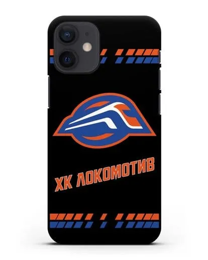Чеxол с логотипом ХК Локомотив-Орша силиконовый для iPhone 12 mini