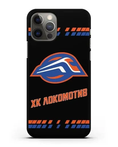 Чеxол с логотипом ХК Локомотив-Орша силиконовый для iPhone 12 Pro